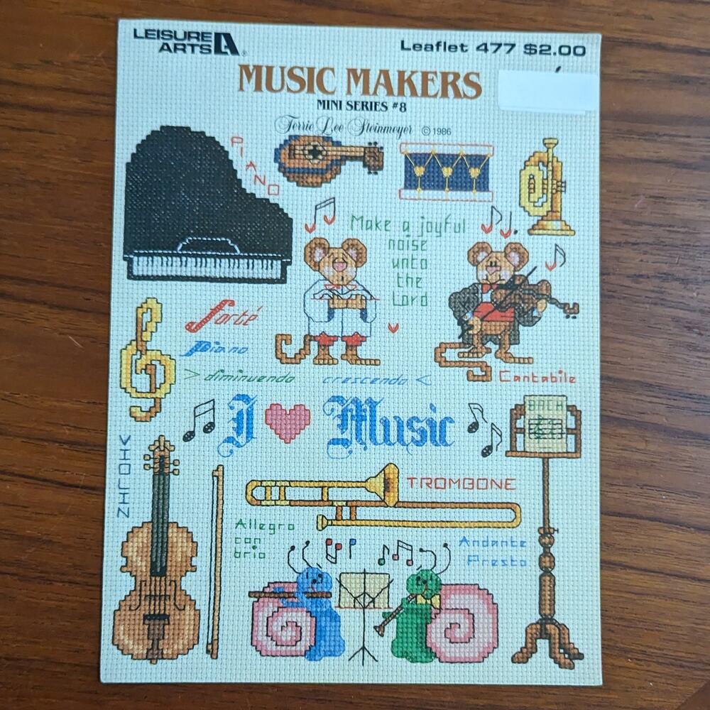 Music Makers Cross Stitch Pattern Mini Series #8